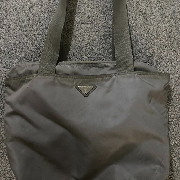 Prada Tessuto Olive Green Tote Bag - Picture 1 of 6